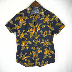 Huntington Beach Club Hawaiian Button Shirt Size Medium